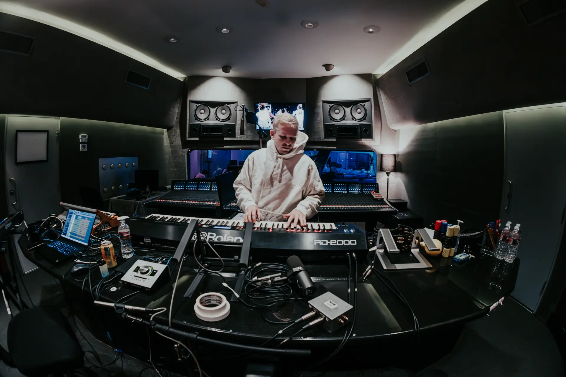 Danny Couture in the studio